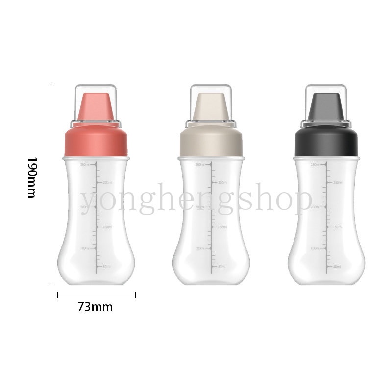 Botol Dispenser Saus Mustard / Mustard / Salad / Minyak Zaitun 350ml Dengan Nozzle Untuk Dapur