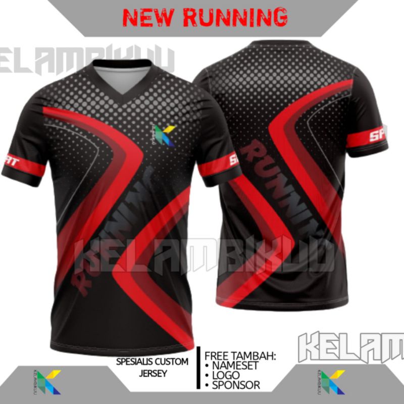 Jual JERSEY RUNNING PRINTING TERBARU/BAJU KAOS BELA DIRI MURAH/JERSEY