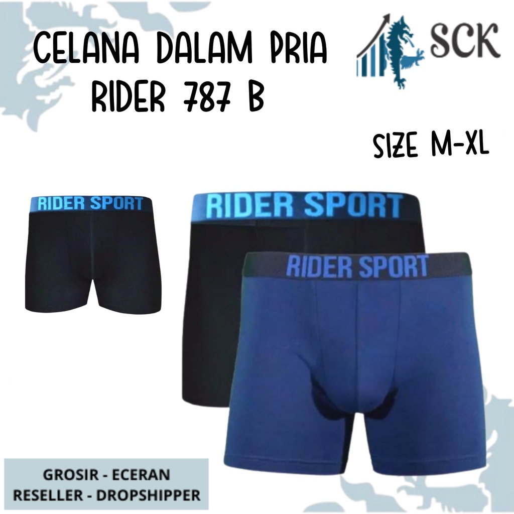 CD Pria RIDER 787 / CD Boxer Laki Pakaian Dalam Pria Jumbo - sckmenwear GROSIR