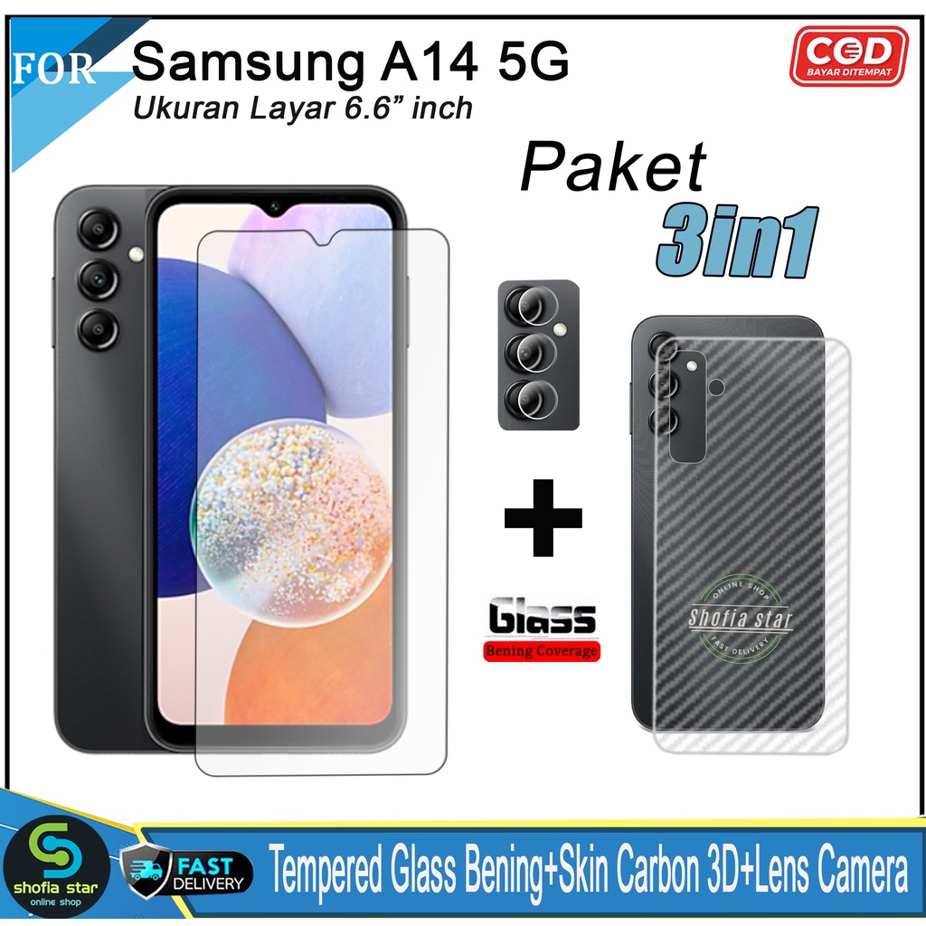 Promo 3in1 Tempered Glass Privacy Samsung A14 5G M14 5G A54 5G A13 4G/5G A32 A23 4G/5G A24 4G A34 5G Anti Gores Anti Spy Full Layar