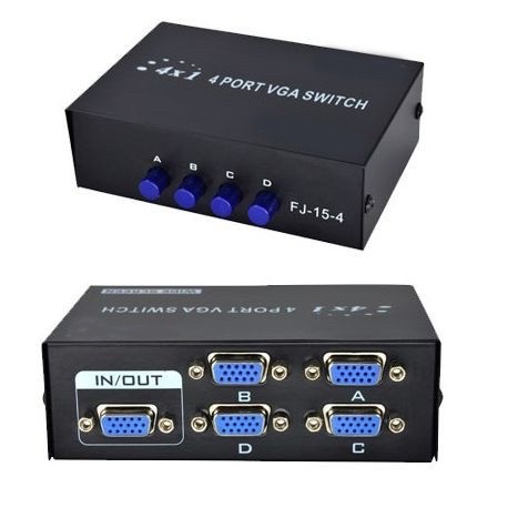 SPLITTER VGA 2 PORT VGA SPLITTER 2 PORT - VGA SPLITTER 4 PORT IN 1 OUT 2 PORT 200MHZ