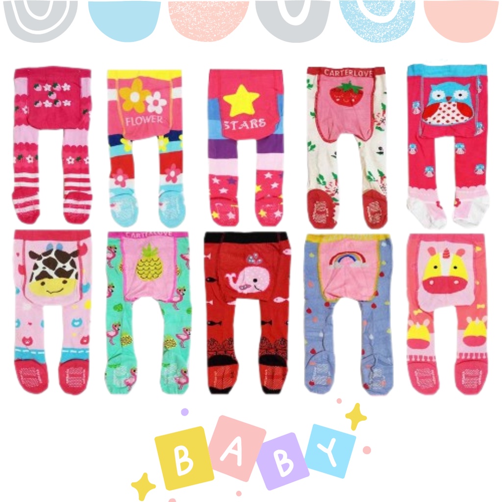 LEGGING BAYI 0-6 BULAN MOTIF SATUAN / CELANA LEGGING BAYI CARTERLOVE 386200