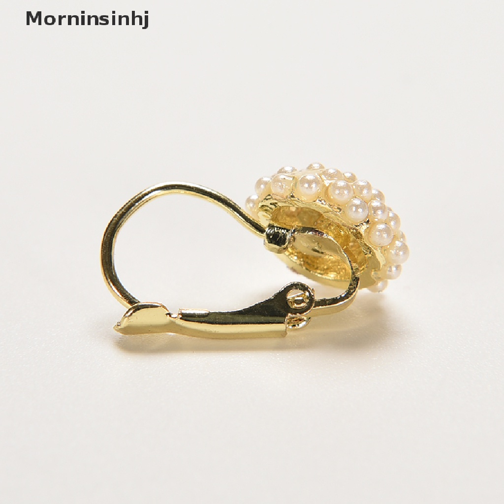 Mornin Wanita Fashion Mutiara Manset Telinga Manik-Manik Stud Earrings Chic Berlapis Emas Drop Earings id