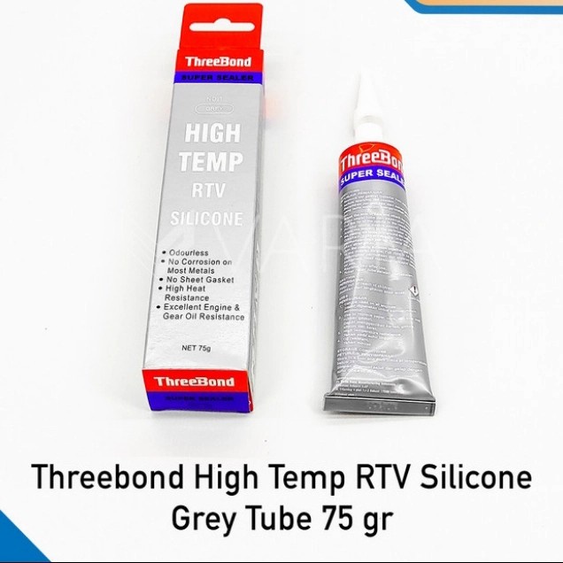 

Tape Lem Gasket Threebond/Treebond Rtv 75Gr No.1 High Temp Silver/Grey
