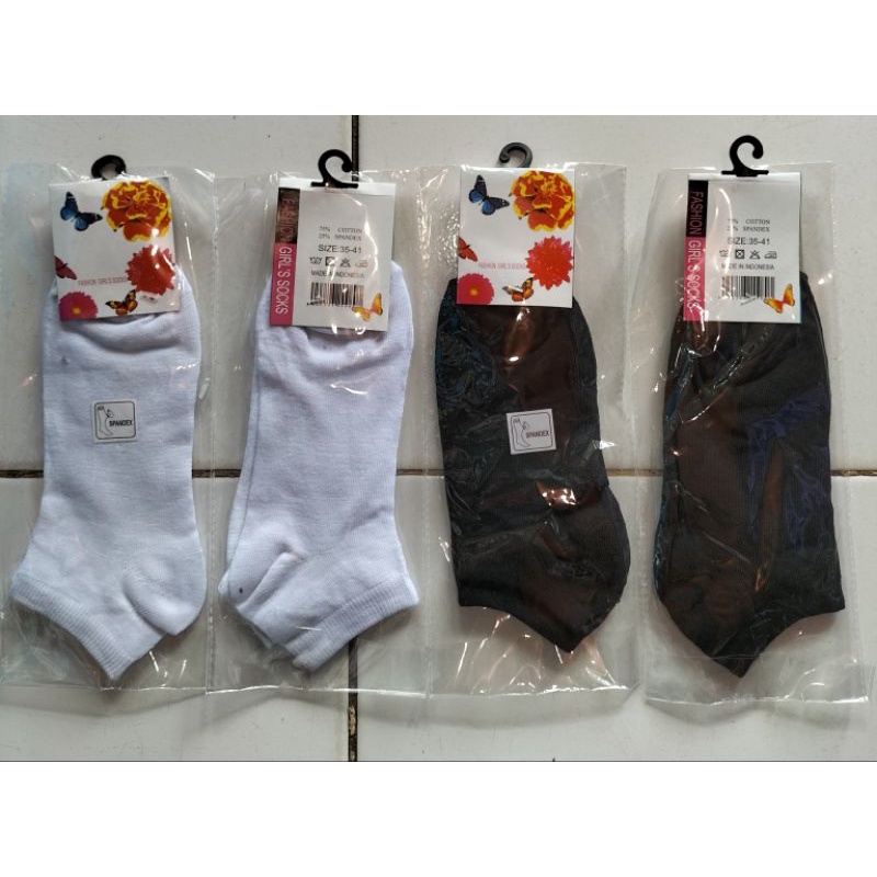 KAOS KAKI PENDEK/Kaos Kaki Pendek Hitam/Kaos Kaki Pendek putih