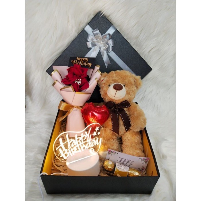 

Hampers Paket Lebaran Idul Fitri Kado Ulang Tahun Hadiah Anniversary - LED Birthday, Gold-Birthday