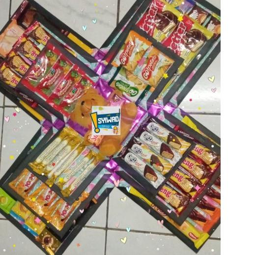 

♔ Explosion box snack ukuran besar 3 layer ♞