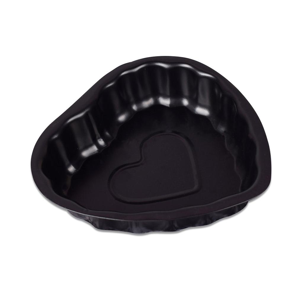 Cetakan Loyang Kue Bentuk Hati Cetakan Baja Karbon Anti-Lengket Handmade Pastry Tray Quick Release Mold Dapur Anniversary