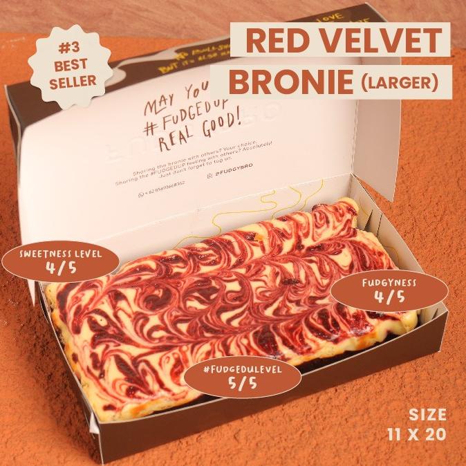 

Fudgybro Red Velvet Brownies Large TERLARIS