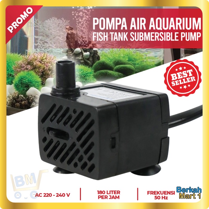 Pompa Water fountain Tempat minum kucing Submersible Pump Fish Tank 3W Pompa water fountain