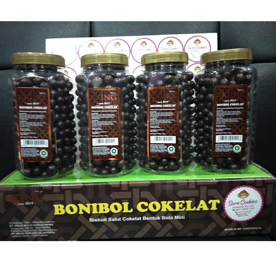 

☞ 1 Dus (Isi 4 toples) Bonibol Cokelat d' KING ⅍