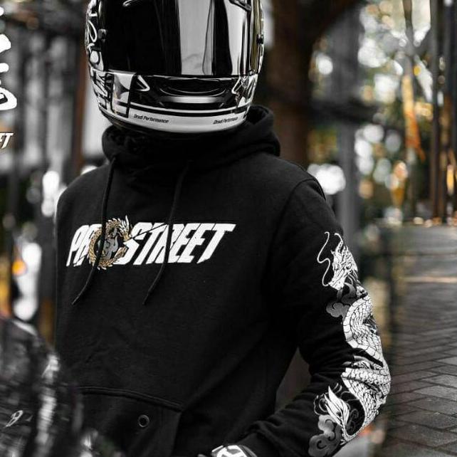 ➵ HOODIE PROSTREET KIN RYU BLACK NEW /HOODIE SUNMORI PRIA/  SWEATER MOTOR PRIA / JAKET SWEATER SWITE