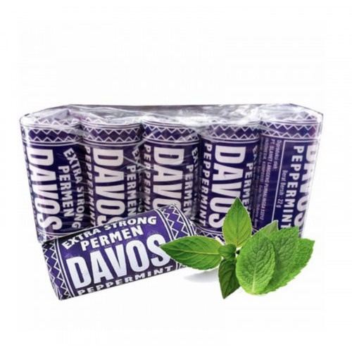 

Classica2106 ( Berkah ) Permen Davos Peppermint 1 Pack Isi 10 Roll Permen Jadul Jadoel Kembang Gula