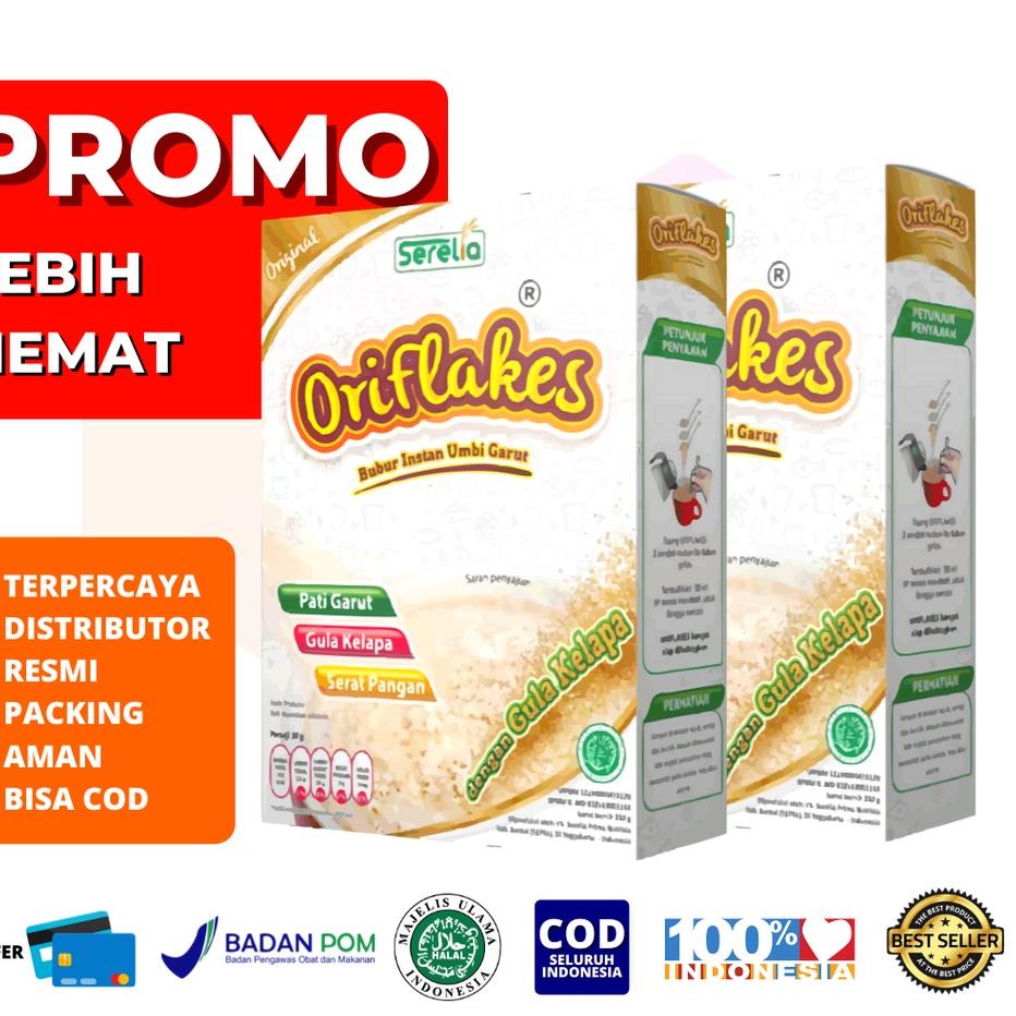 

➥ ORIFLAKES ORIGINAL Maag Asam Lambung & Gerd Makanan Sarapan Sereal Pati Umbi Garut 350 gram ►