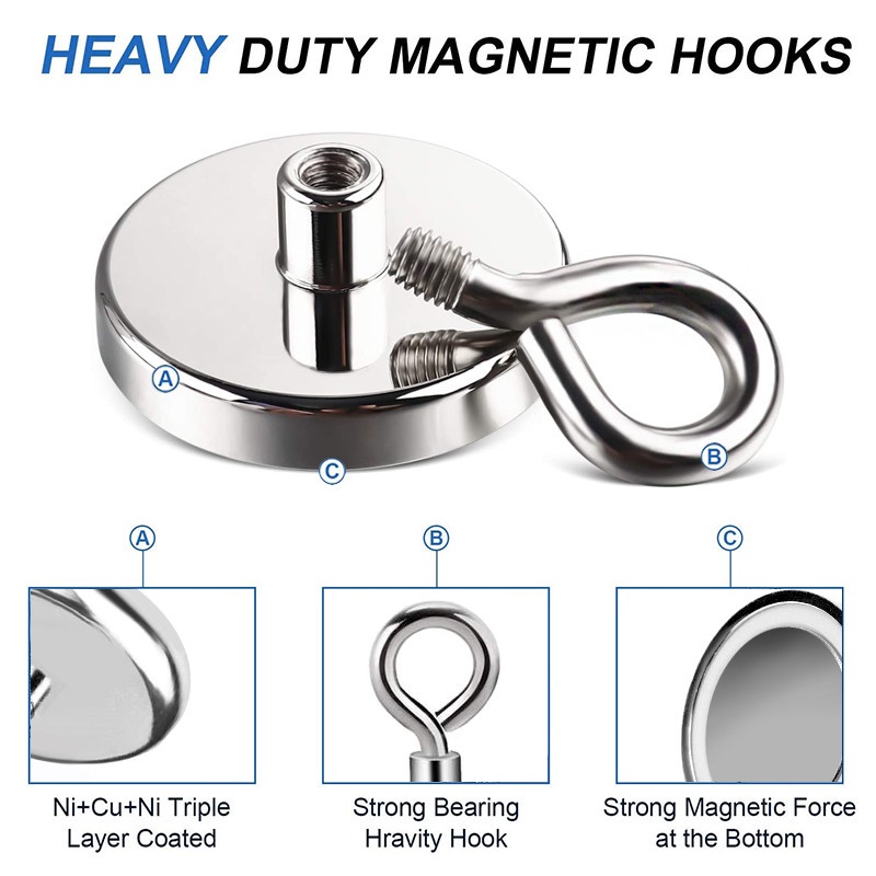 magnet kuat / Magnet Neodynium Kuat/Magnet Super Kuat/Magnet Fishing