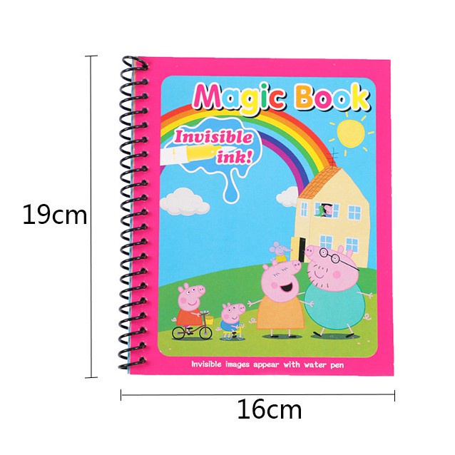 Magic Water Coloring Book Invisible Ink Buku Gambar Mewarnai Anak Spidol Air