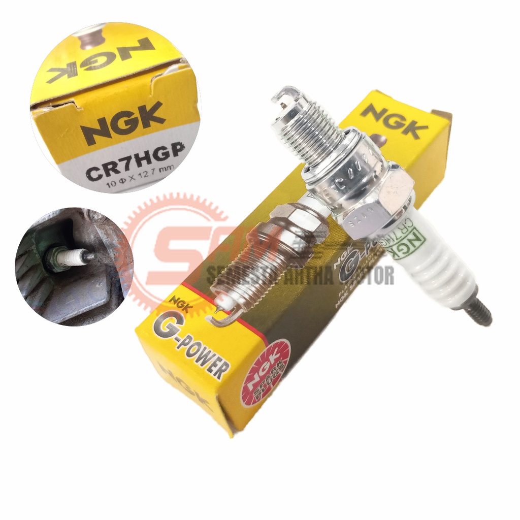 NGK Spark Plug G-Power Platinum CR7HGP Busi Motor Mio Supra Grand Smash