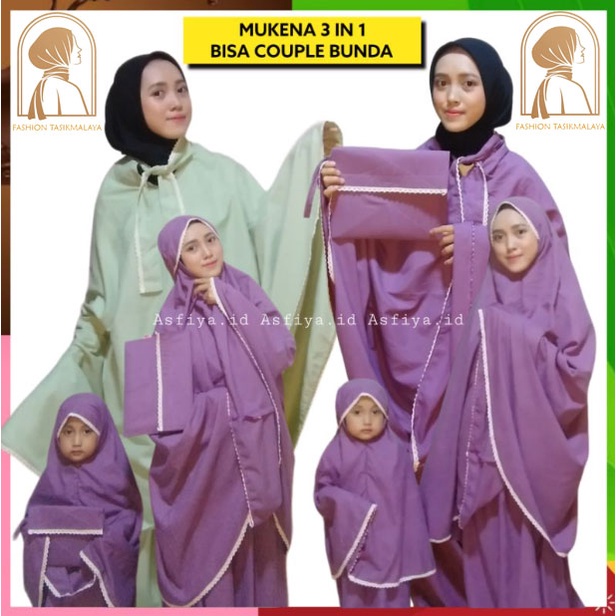 MUKENA LESTI - MUKENA KATUN PREMIUM 3 in 1 MUKENA ANAK PEREMPUAN UMUR 1 SAMPAI 7 TAHUN - MUKENA COUP