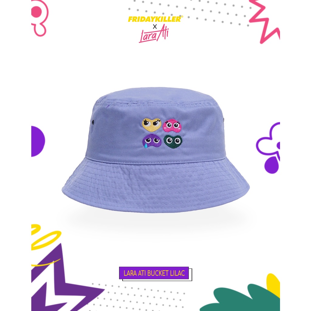 TOPI BUCKET SPECIAL FRIDAY KILLER X LARA ATI | LARA ATI BUCKET LILAC