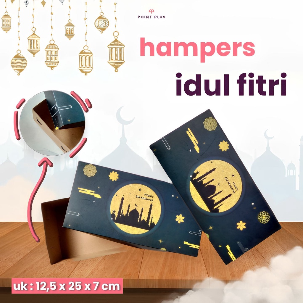 

HAMPERS LEBARAN UNTUK SARUNG MUKENA PECI KUE KERING 12,5 x 25 x 7 cm