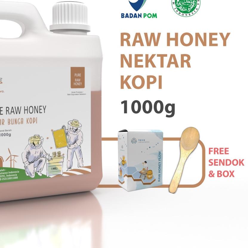 

♝ Asli Murni 1kg Tava Grade A Nektar Kopi 100% Alami Pure Natural Raw Honey ➪