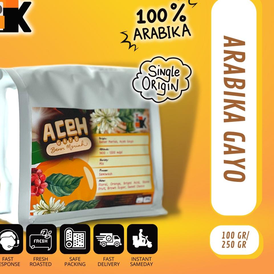 

☇ Biji Kopi Arabika Aceh Gayo Premium 250gr ☑