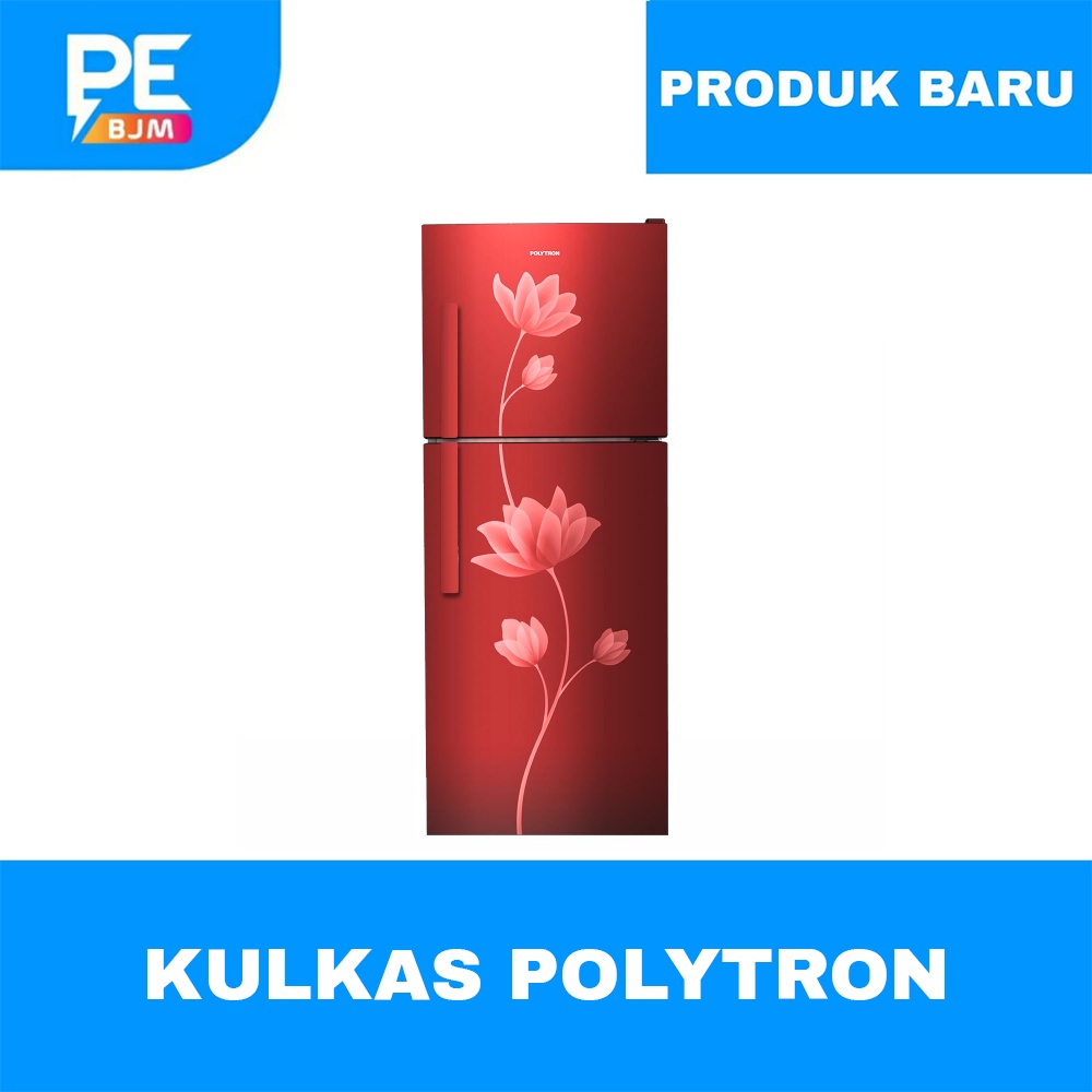 KULKAS POLYTRON 2 PINTU METALLIC 210 LITER PRB-219R GARANSI RESMI