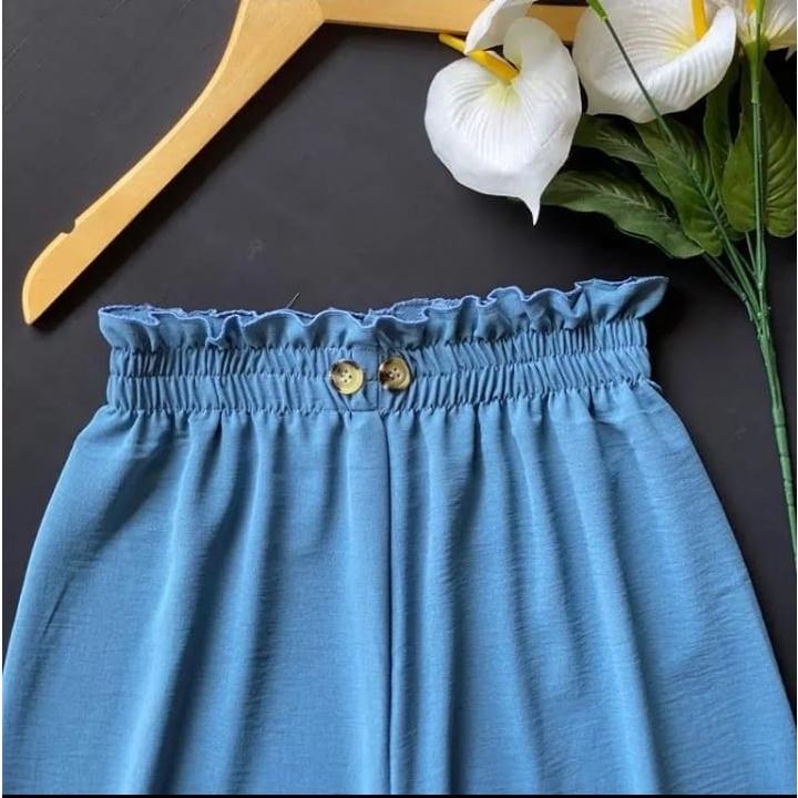 BEFAST - ZSO OOTD CELANA PANJANG GETTY / CELANA HW JUMBO CRINCLE PREMIUM CURLY / Celana Kulot Polos Formal / Fashion Wanita kerja Kekinian / Outfit Daily Wanita Casual / Celana Kulot Banyak Warna / OOTD Kekinian remaja ABG Trendy