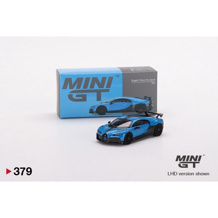 Terlaris Mini Gt Minigt Mgt 379 Bugatti Chiron Pur Sport Blue
