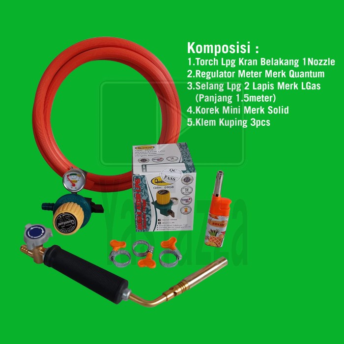 Bloko Paket Torch Lpg / Torch Lpg 1Set /Paket Alat Las Ringan / Blow Torch