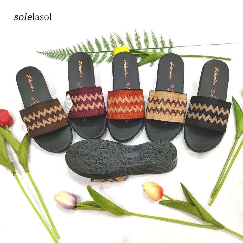 SANDAL WANITA TURKI MURAH FELONIE DHT 01 TRENDY KEREN KEKINIAN TERBARU TINGGI 5 CM