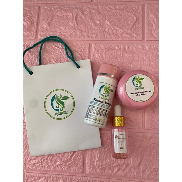 My roshe original cream whitening 1pket & 1serum superglow kemasan