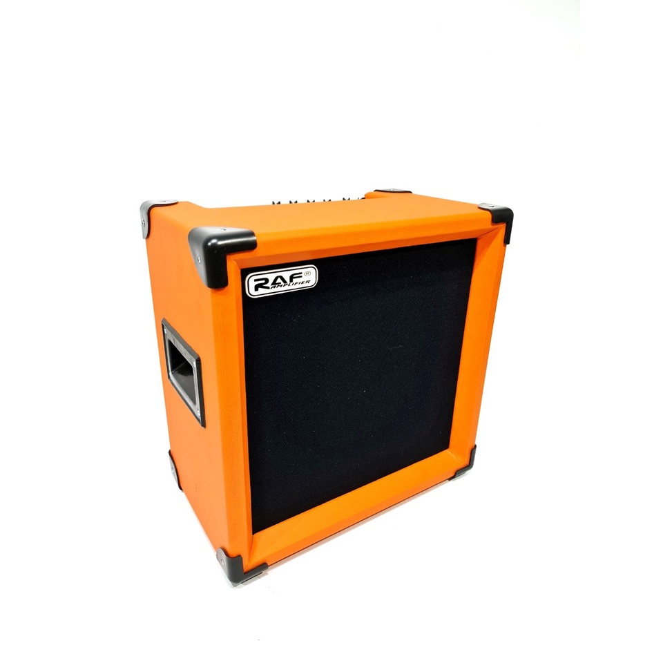 Ampli Gitar dan Bass Akustik Elektrik Merk Raf / Rav Orange Ukuran 10 Inch Murah Jakarta Ada Distorsi Amply Amplifier