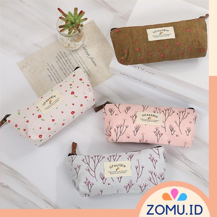 

N35 Pencil Case Canvas Tempat Kotak Pensil Tepak Murah Korean Lifestyle Pouch CUCI GUDANG ➣