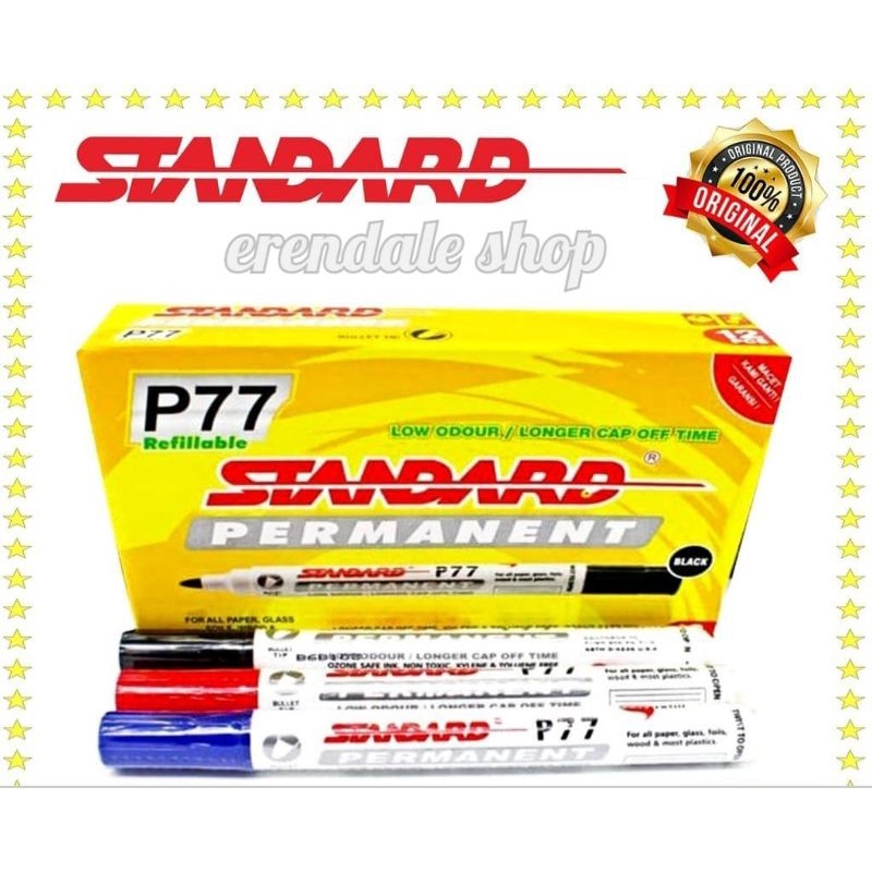 

Spidol Permanent - Standart warna Hitam