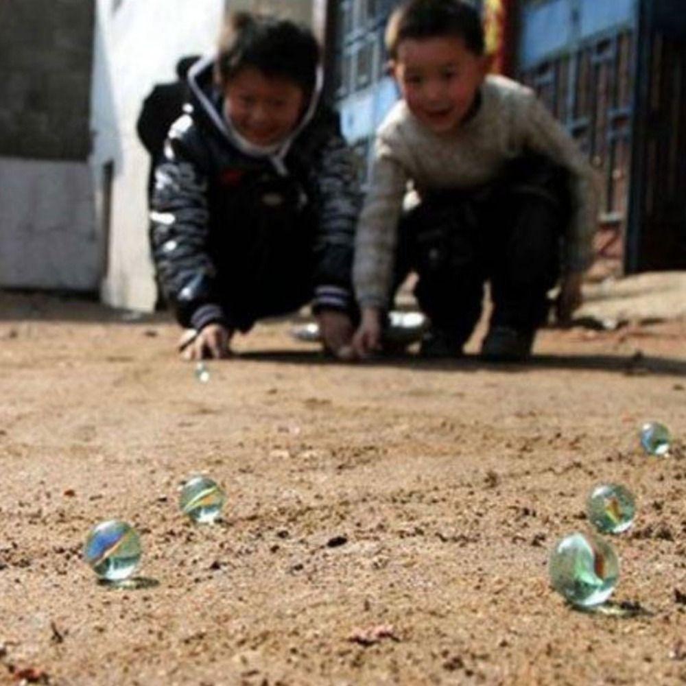 Mxbeauty Kaca Kelereng Cream Konsol Game Bola Mainan Kelereng Tepuk Mainan Anak Outdoor Bermain Glass Beads Bounce Ball