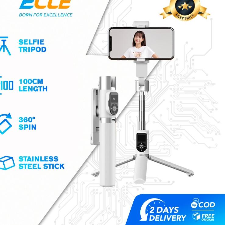Restock (NEW) ECLE P70S Selfie Stick Tongsis HP Tripod Free Expansion 100cm HP Holder 3 in1