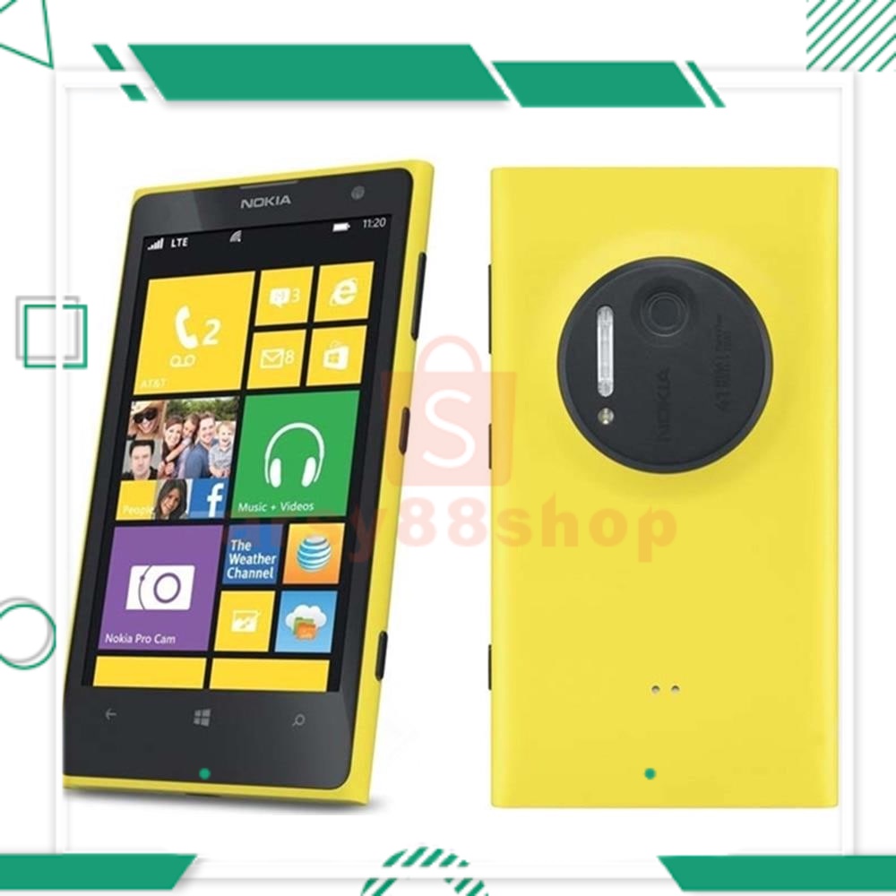New Hp Nokia Lumia 1020 Dual Core 4.5 Inci Kamera 41MP 1.5GHz ROM 32GB RAM 2 GB Jendela 8 OS 3G & Po
