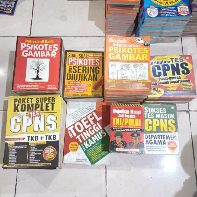P79 BUKU OBRAL SUPER MURAH - Buku PSIKOTES / TES CPNS / TOEFL / CPNS / PSIKOTES GAMBAR / TPA / USM S