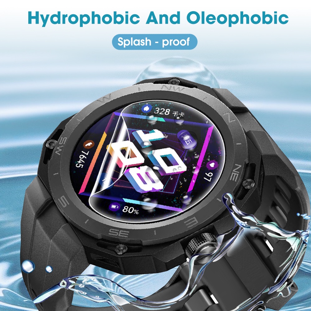 [Harga Grosir] Film Layar Smartwatch Anti Ledak HD Film Jernih Anti Gores Smart Watch Film Pelindung Layar Film Hydrogel Lembut Untuk Huawei Watch GT CYBER