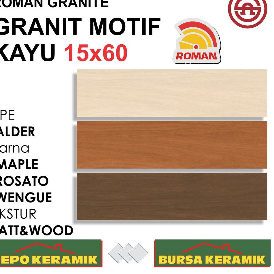 ➢ Granit Motif Kayu Roman dAlder SERIES 15x60 ➮