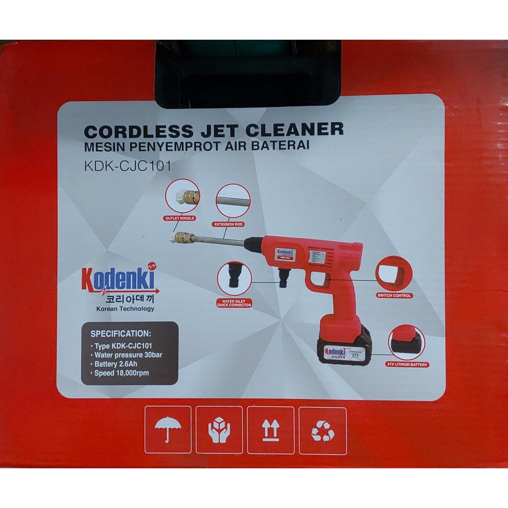 MESIN JET CLEANER CORDLESS KODENKI