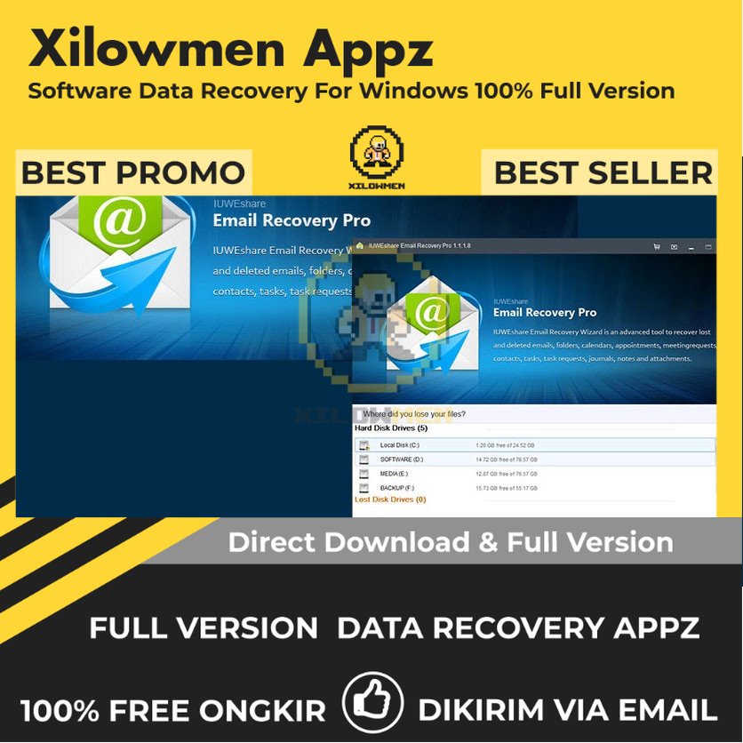 [Full Version] IUWEshare Email Recovery Pro Pro Lifetime Data Recovery WIN OS