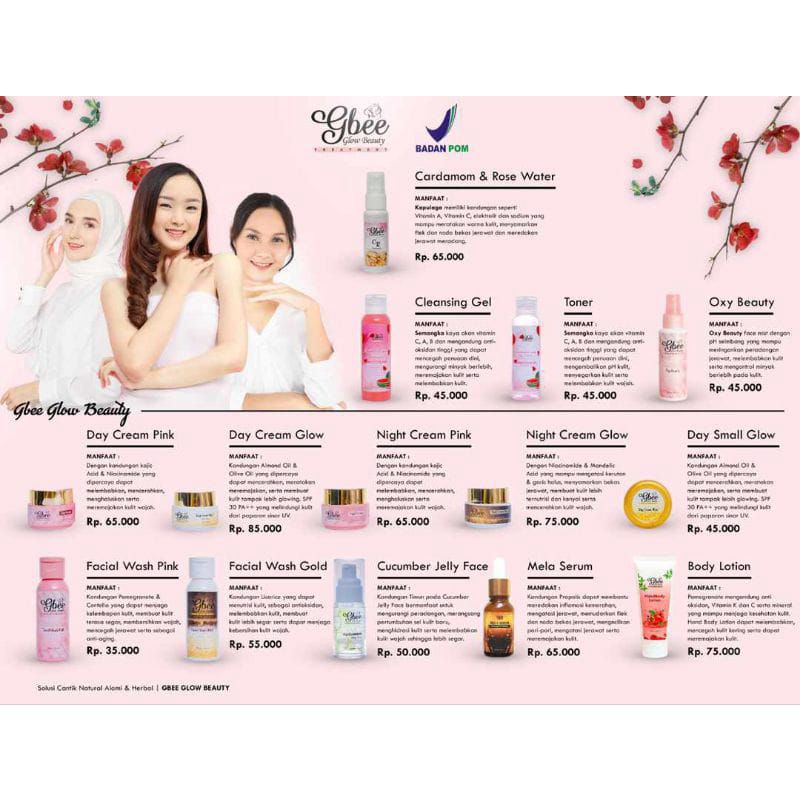 Eceran Satuan Gbee Glow Beauty Skincare