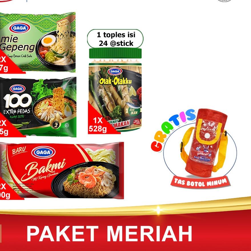 

➩ GAGA Kuah Soto Mie gepeng dan GAGA 100 dan Bakmi & 1 Toples otak otak (GG19) ❋