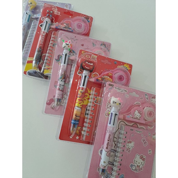 

klm Study Set Notes CARS/SPIDERMAN/UNICORN/HELLOKITTY/FROZEN