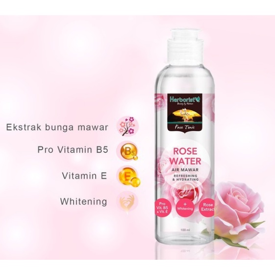 HERBORIST Rose Water | Cleansing Milk 100ml | Facial Wash Gel | Sleeping Mask 80gr