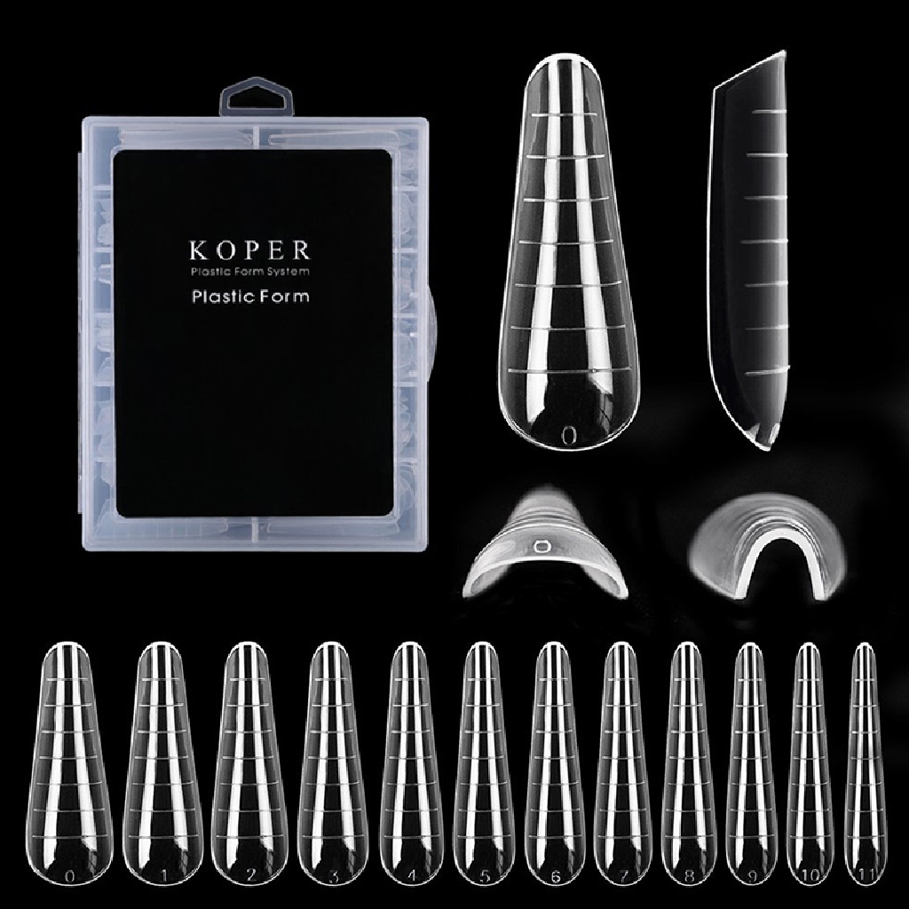 Power 120Pcs Sistem Ganda Bentuk Kuku Poly UV Gel Finger Extension Buatan Manicure ID