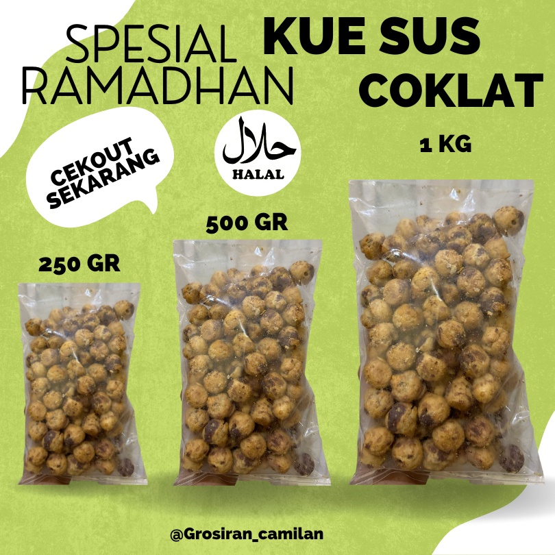 

[KUE LEBARAN] 1 Kg SOES KERING COKLAT / Cemilan SOES KERING COKLAT 250 gram