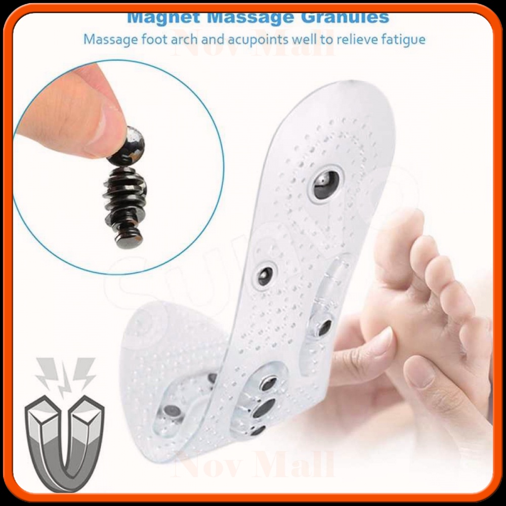 Alas Kaki Sepatu Magnetic Silicone Gel Pad Therapy Massage - Sn18